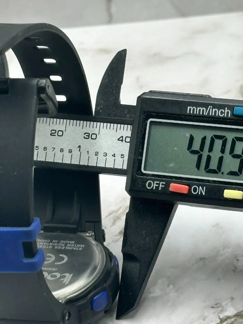 3/$30 Magicme Boys Digital Watch Black Blue Round Dial 40MM Backlight